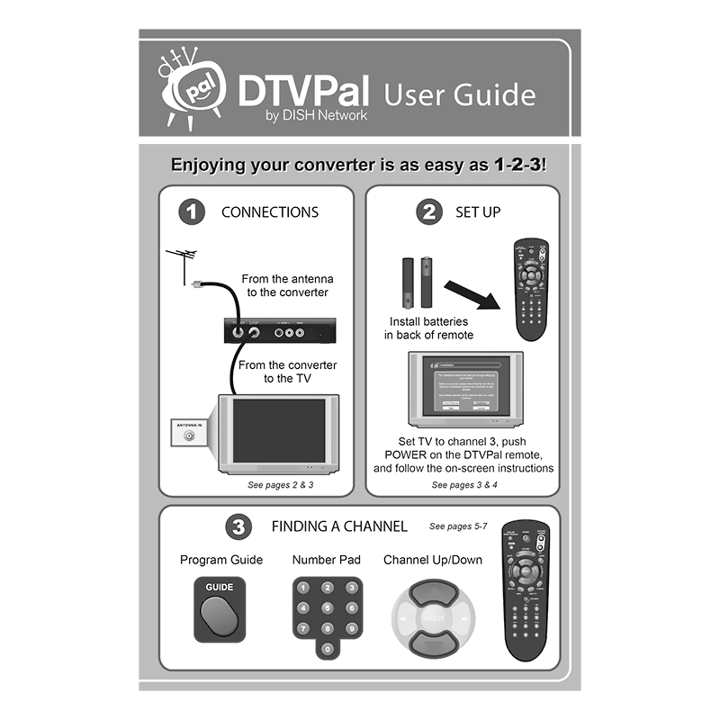 DISH Network DTVPal ATSC Digital Converter Box User Guide