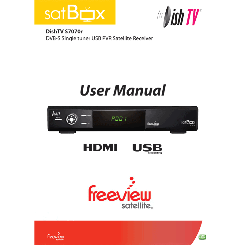 DishTV S7070r Freeview satBox User Manual