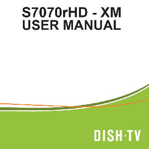 DishTV S7070rHD-XM Freeview satBox User Manual