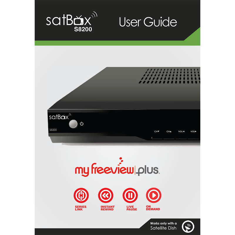 DishTV S8200 Freeview satBox with new RC User Guide