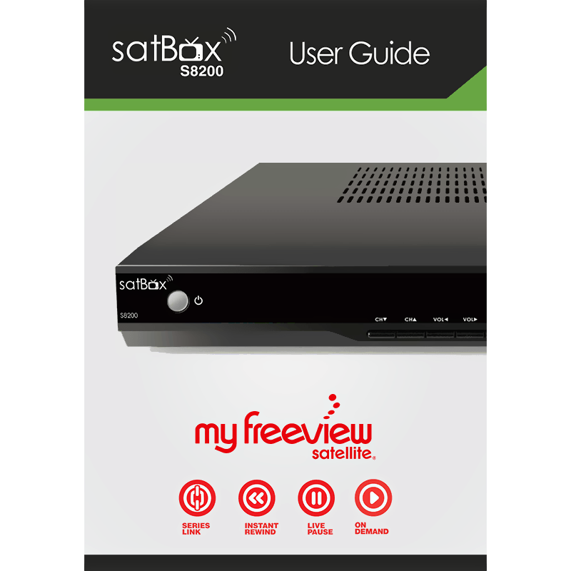 DishTV S8200 Freeview satBox with old RC User Guide