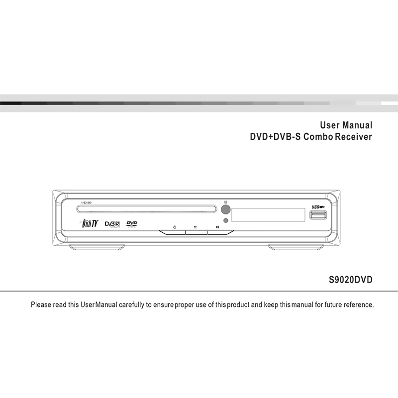 DishTV S9020DVD Combo Satellite Receiver User Manual
