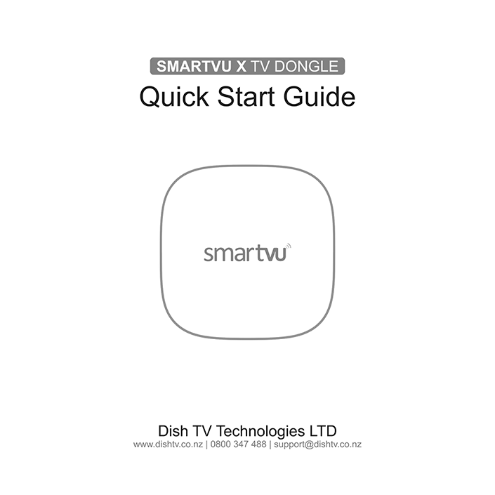 DishTV SmartVUX SV10 Freeview Android TV dongle User Manual