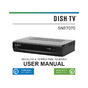 DishTV SNT7070 Freeview Satellite/Terrestrial Receiver User Manual