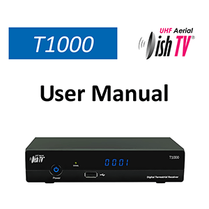 DishTV T1000 Freeview Terrestrial Receiver User Manual