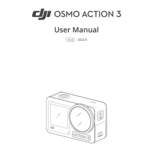 DJI Osmo Action 3 Camera User Manual