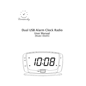 DreamSky DS205 Alarm Clock Radio User Manual