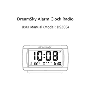 DreamSky DS206 Alarm Clock Radio User Manual