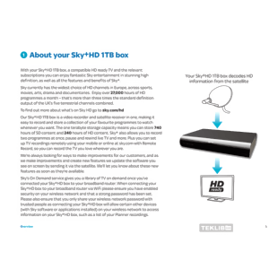 Sky+HD 1TB DRX895 Set Top Box User Guide V2