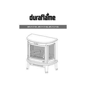 Duraflame DFI-7117-03 Electric Fireplace Heater Instruction Manual