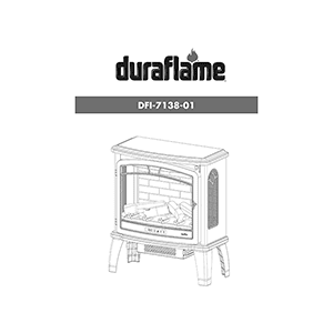 Duraflame DFI-7138-01 Electric Fireplace Stove Instruction Manual