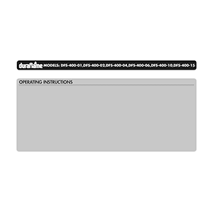 Duraflame DFS-400-02 Electric Fireplace Cube Space Heater Instruction Manual