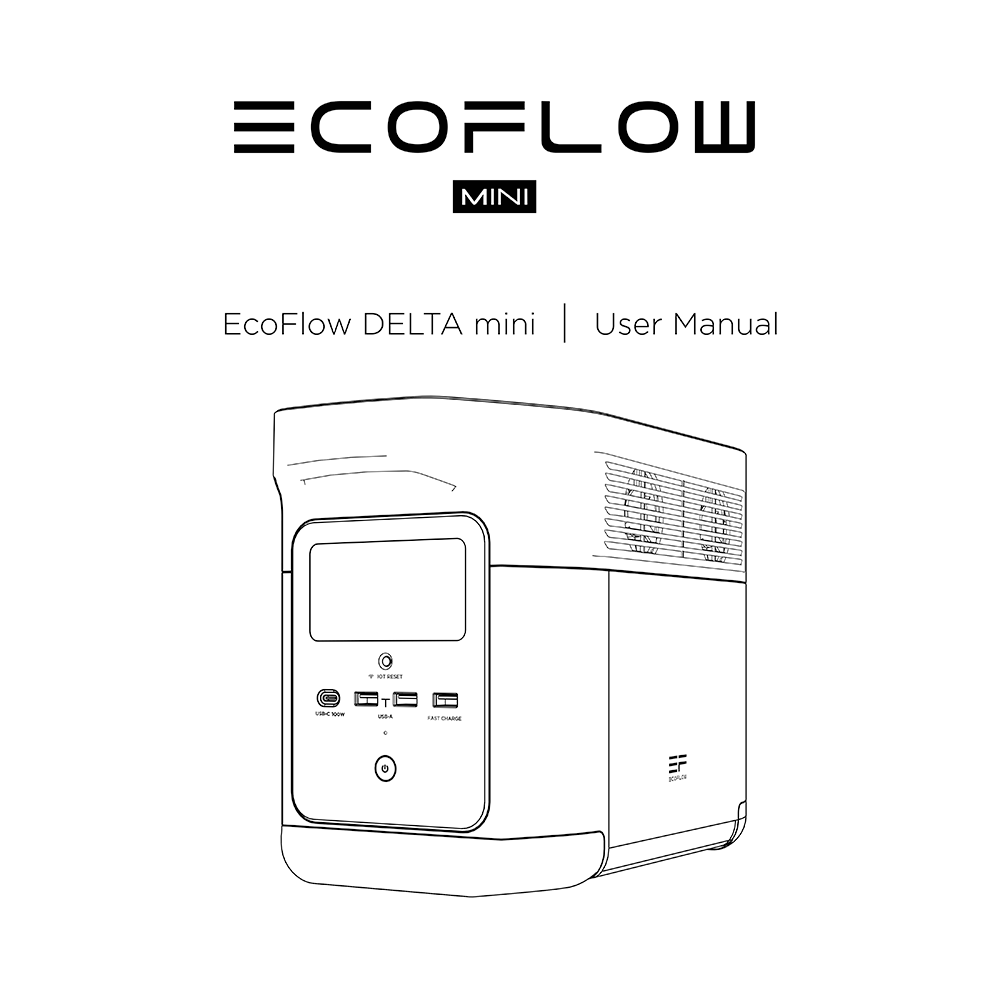 EcoFlow DELTA mini Portable Power Station User Manual