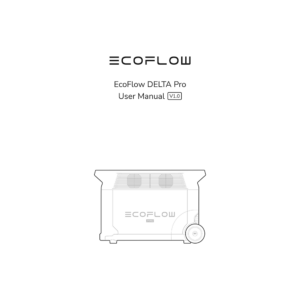 EcoFlow DELTA Pro Portable Power Station User Manual