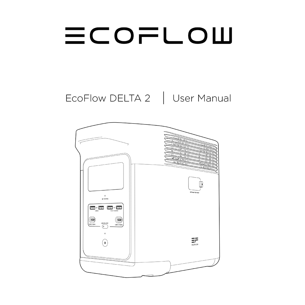 EcoFlow DELTA 2 Portable Power Station User Manual