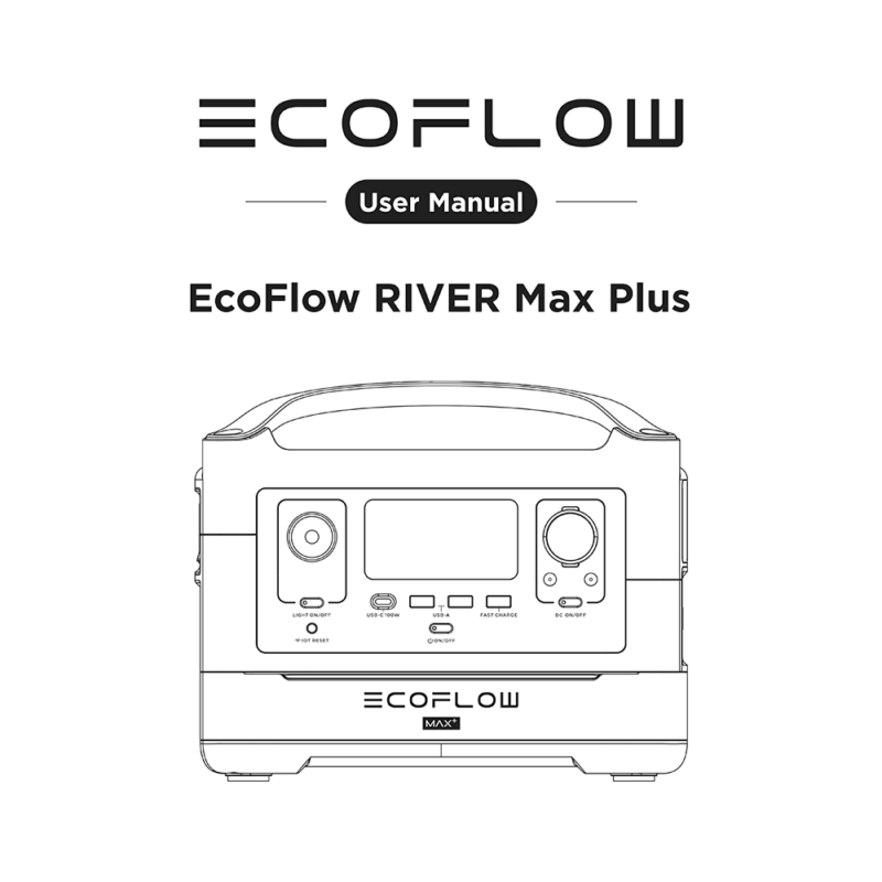 EcoFlow RIVER Max Plus Portable Power Station User Manual