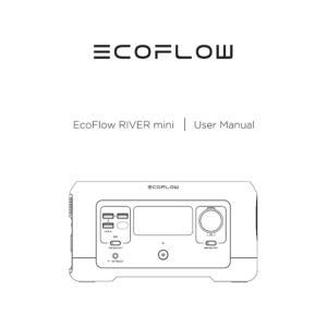 EcoFlow RIVER mini Portable Power Station User Manual