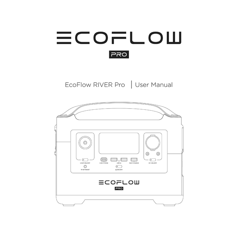 EcoFlow RIVER Pro Portable Power Station User Manual