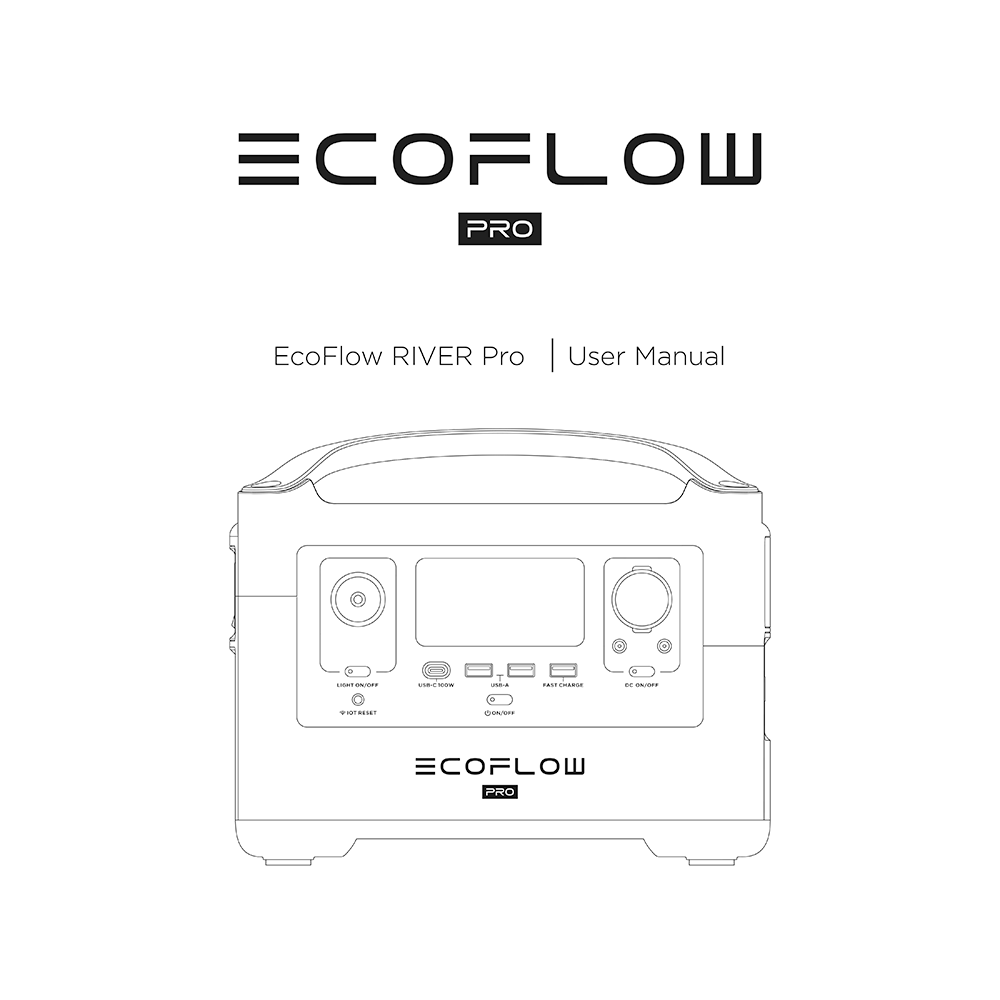 EcoFlow RIVER Pro Portable Power Station User Manual