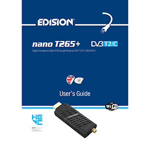 Edision NANO T265+ DVB-T2/C HD Receiver User's Guide