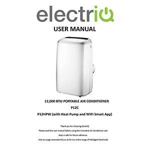 electriQ P12HPW Smart Air Conditioner User Manual