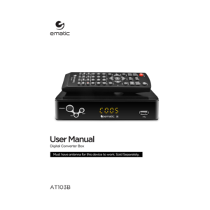 Ematic AT103B ATSC Digital Converter Box User Manual