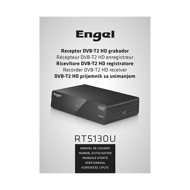 Engel RT5130U DVB-T2 HD PVR Receiver User Manual
