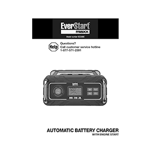 EverStart Maxx BC50BE Battery Charger Instruction Manual