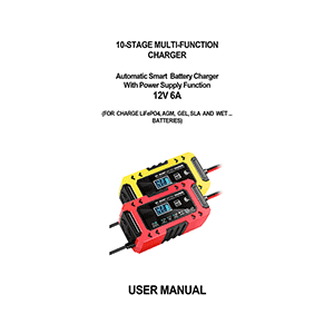 FBC1206F 12V 6A 10-stage Automatic Smart Battery Charger User Manual