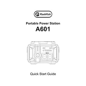 FlashFish A601 Portable Power Station Quick Start Guide