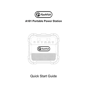 FlashFish A101 Portable Power Station Quick Start Guide