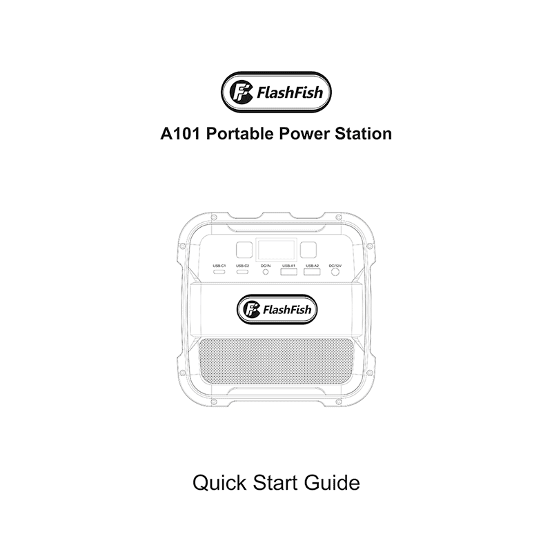 FlashFish A101 Portable Power Station Quick Start Guide