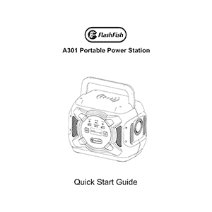 FlashFish A301 Portable Power Station Quick Start Guide