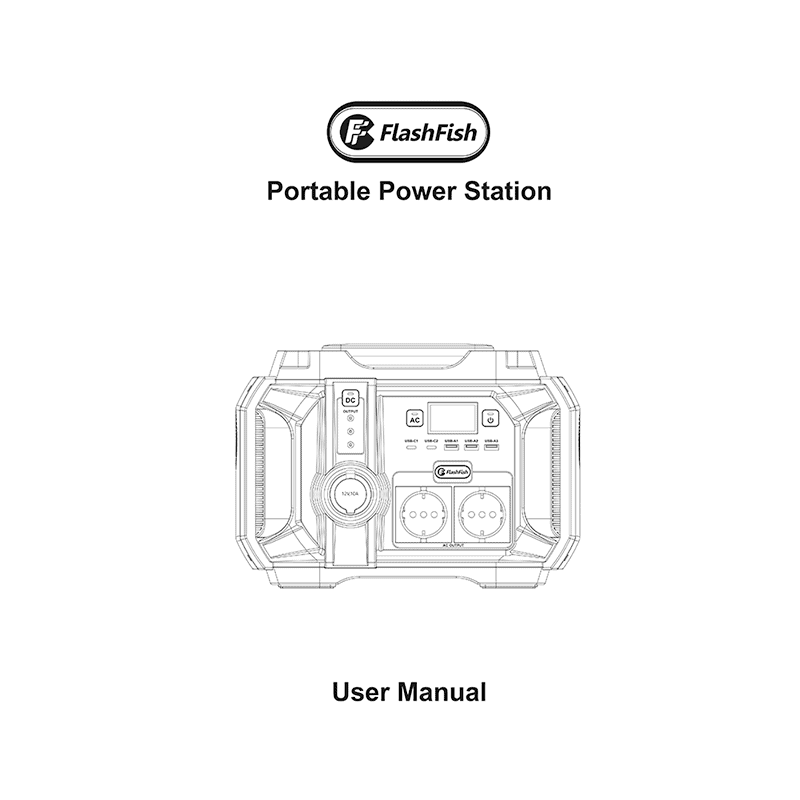 FlashFish A501 Portable Power Station User Manual