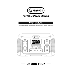 FlashFish Gofort J1000 Plus Portable Power Station User Manual