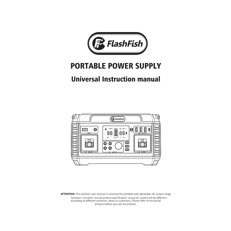 FlashFish P60 Portable Power Station Instruction Manual