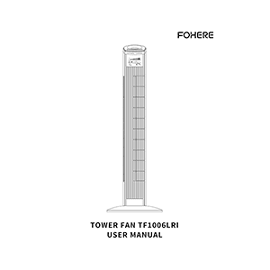 TF1006LRI Fohere Tower Fan User Manual