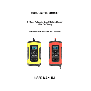 Foxsur FBC1205D 12V 5A 3-stage Automatic Smart Battery Charger User Manual