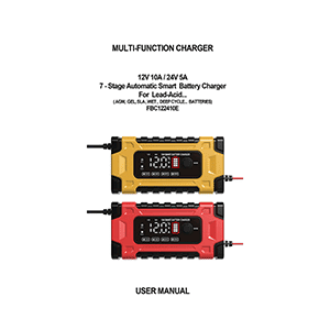 Foxsur FBC122410E 12V 10A / 24V 5A 7-stage Automatic Smart Battery Charger User Manual
