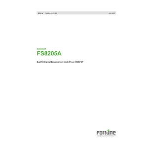 FS8205A FortuneSemi 8-pin Dual N-Channel Power MOSFET Data Sheet