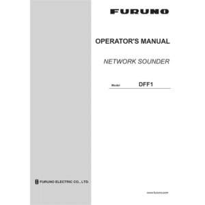 Furuno DFF1 Black Box Network Sounder / Fish Finder Operator's Manual
