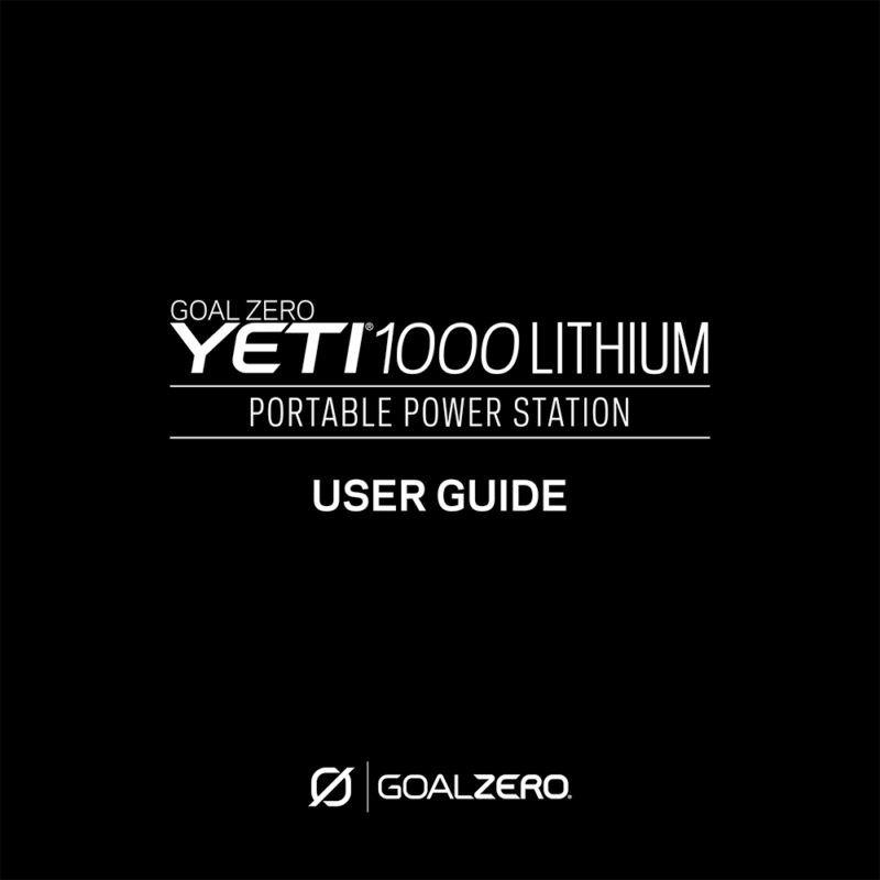 Goal Zero Yeti 1000 Lithium Portable Power Station User Guide