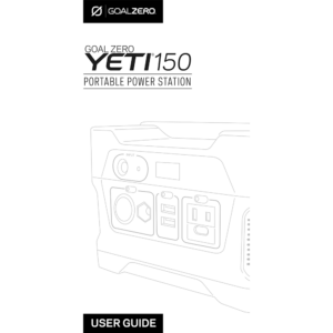 Goal Zero Yeti 150 Portable Power Station User Guide