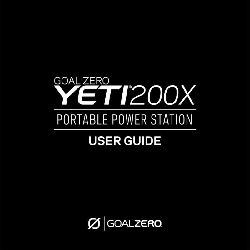 Goal Zero Yeti 200X Portable Power Station User Guide