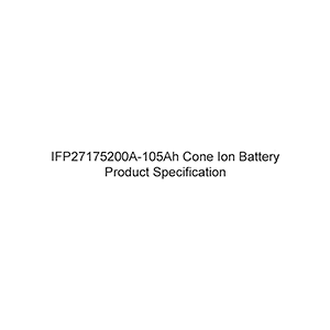Gotion IFP27175200A-105Ah Rechargeable Cell Datasheet