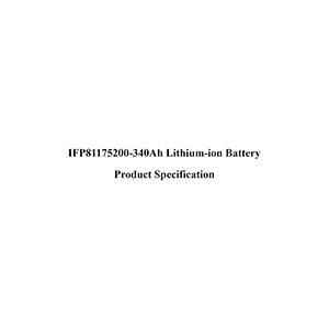 Gotion IFP81175200-340Ah Rechargeable Cell Datasheet