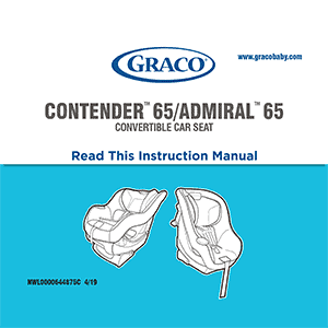 Graco Contender 65 Convertible Car Seat Instruction Manual