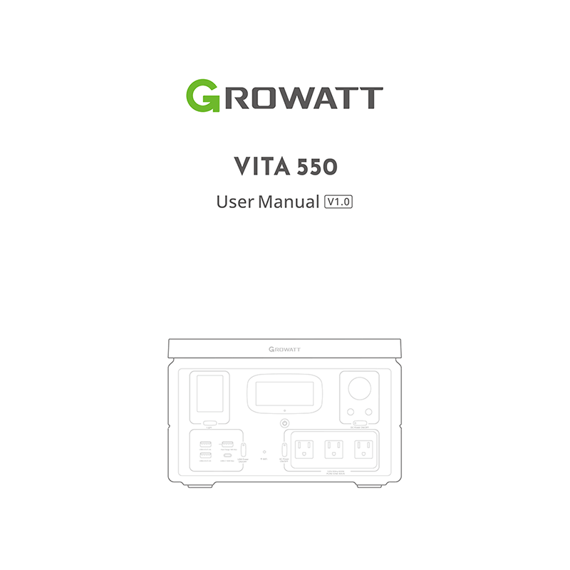 Growatt VITA 550 Portable Power Station User Manual