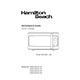 Hamilton Beach 1.1 cu.ft 1000W Microwave EM031M2ZC-X3 Manual