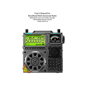 HanRongDa HRD-C919 Multi-Band Radio User's Manual